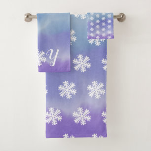 Joy Snowflake Bath Towel Set