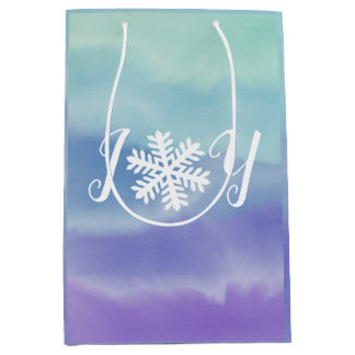 Joy Snowflake Medium Gift Bag