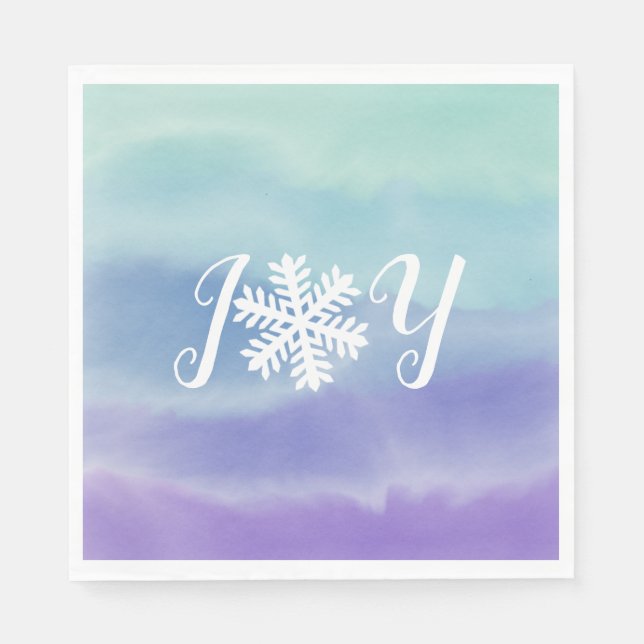 Joy Snowflake Napkin (Front)
