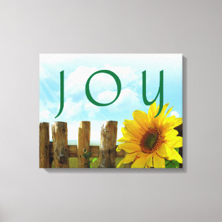 JOY Stretched Canvas Print