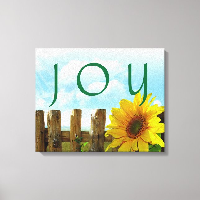 JOY Stretched Canvas Print (Front)
