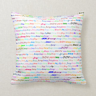 Joy Text Design II Throw Pillow