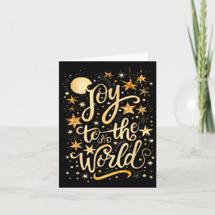 Joy To The Christmas World Christian Jesus Nativit Card