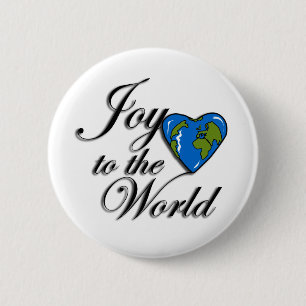 Joy to the world 6 cm round badge