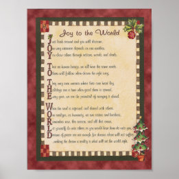"Joy to the World" Acrostic Poem Canvas Print