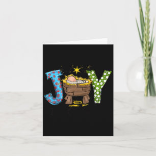 Joy To The World Baby Jesus Christmas Nativity Sce Card