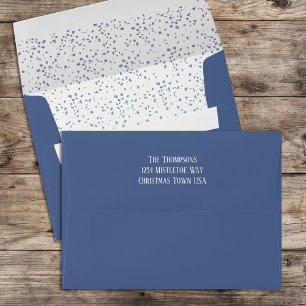 Joy to the World Calligraphy Script Matching 5x7 Envelope