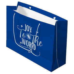 Joy To The World Carol Large Gift Bag