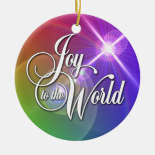 Joy to the World Ceramic Tree Decoration