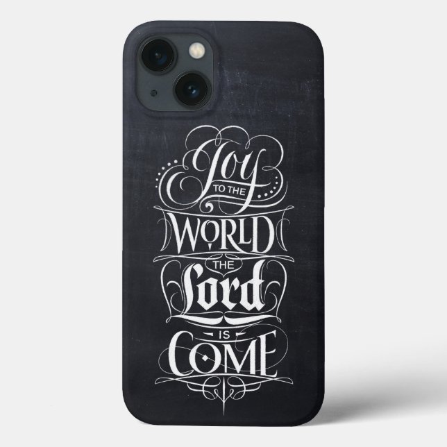 Joy to the World Chalkboard Christian Christmas  Case-Mate iPhone Case (Back)