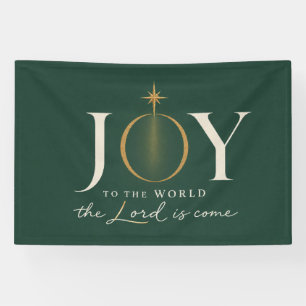 JOY TO THE WORLD Christian Christmas Banner