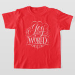 Joy to the World - Christian Christmas Calligraphy T-Shirt<br><div class="desc">Whenever I sing this Christmas carol, the …. 'Joy to the World…' portion is always so much fun. It comes out in full strength and with… 'Joy'. That was the inspiration for this marvellous piece of calligraphic artwork by professional lettering artist Ivan Angelic. So modern and so fashionable. See this...</div>