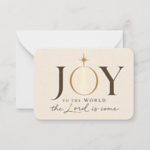 JOY TO THE WORLD Christian Christmas Card