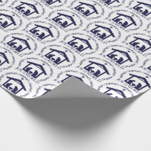 Joy to the World Christian Nativity Wrapping Paper