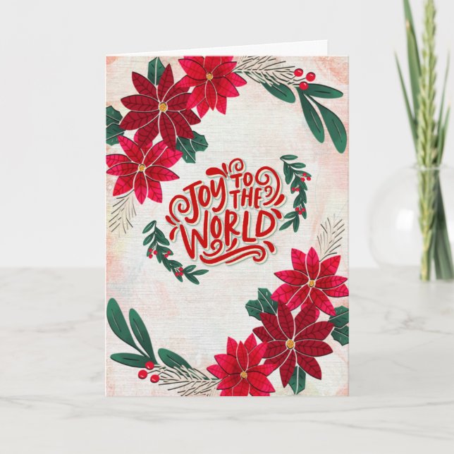 Joy to the World Christmas Card (Front)