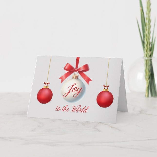 Joy to the World Christmas Card (Front)