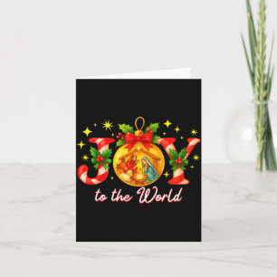 Joy To The World Christmas Christian Nativity Card