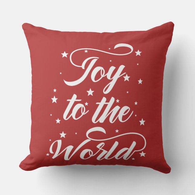 joy to the world Christmas Cushion (Front)