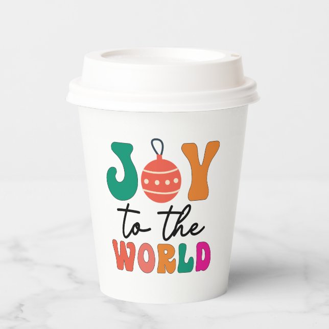 Joy to The World - Christmas Design-50835 Paper Cups (Front)