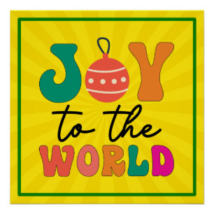 Joy to The World - Christmas Design-50835 Poster