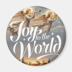 Joy to the World Christmas Design  Magnet
