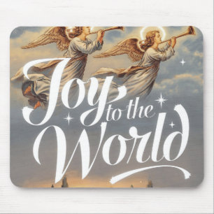 Joy to the World Christmas Design  Mouse Pad
