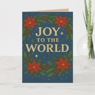 Joy to the World Christmas Greeting Card