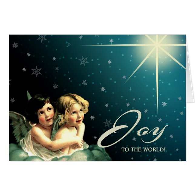 Joy to The World. Christmas Greeting Cards (Front Horizontal)