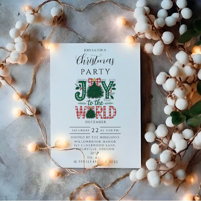 Joy to the World Christmas Invitation (Creator Uploaded)