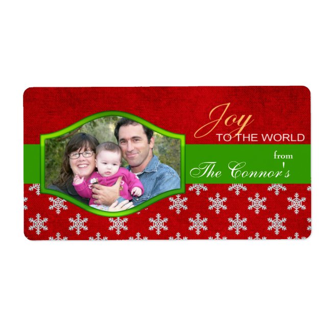 Joy to the world - Christmas Labels (Front)