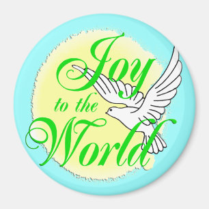 Joy to the World Christmas Magnet