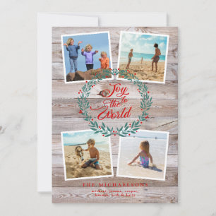 JOY TO THE WORLD CHRISTMAS Photo Collage