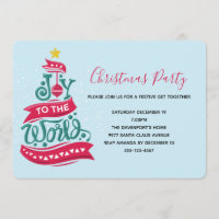 Joy to the World Christmas Quote Typography