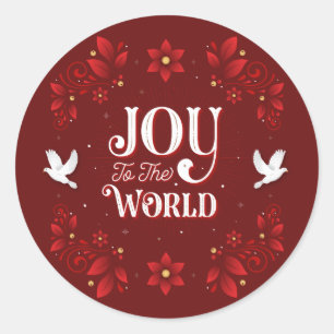 Joy to the World Christmas Stickers
