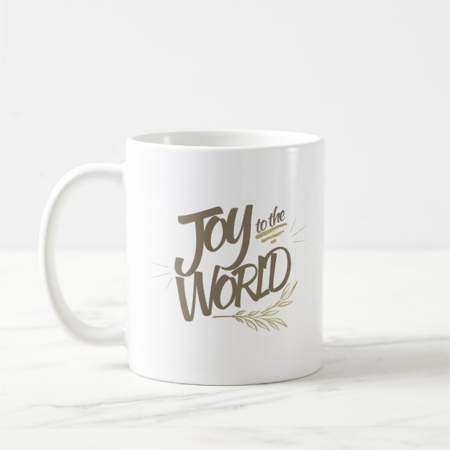 joy to the world coffee mug (Left)