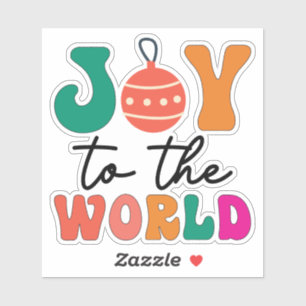 Joy To The World Colourful Christmas Typography