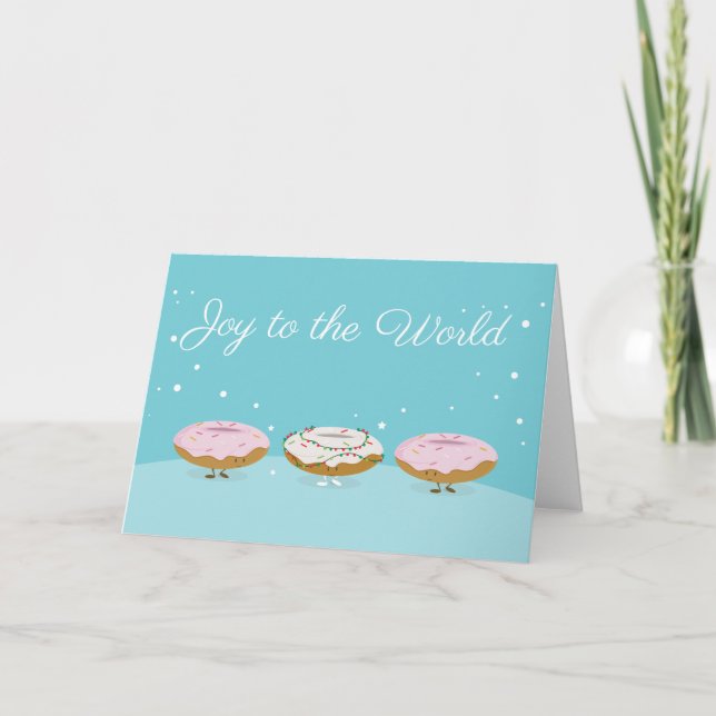 Joy to the World Doughnuts | Greeting Card (Front)