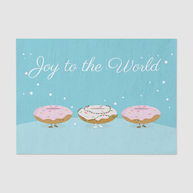 Joy to the World Doughnuts | Tissue Paper (Front)