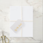 Joy to the World Elegant Gold Christmas Cheer Gift Tags<br><div class="desc">Typography Text on white background with custom Joy to the World in gold. Elegant Gift Wrap for ANY Christmas event,  Holiday Party at home or office,  Family & Friends. Modern,  Festive,  Fun. Mix and match entire Christmas  / Holiday Collections by TMCdesigns.</div>