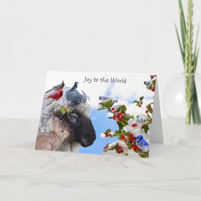 Joy to the World: Enjoy the simple pleasures. Holiday Card (Front)