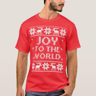 JOY TO THE WORLD Funny Christmas Ugly Sweater Chri