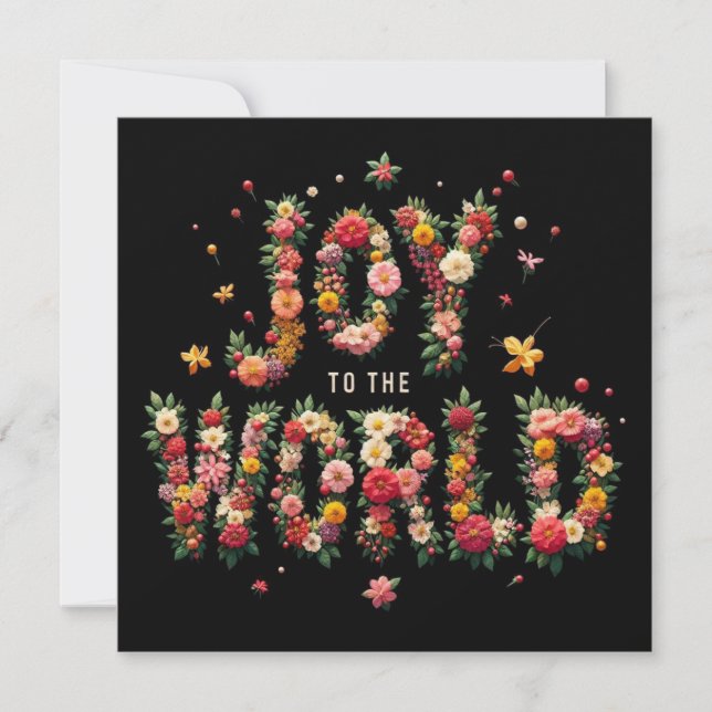 JOY to the World Greeting Cards  (Front)