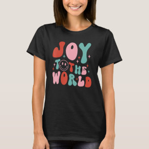 Joy To The World Groovy Family Christmas Holiday M T-Shirt