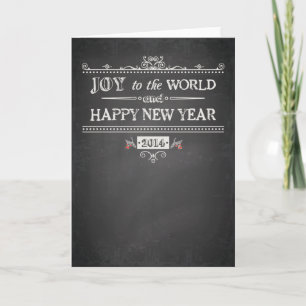 Joy to the World - Happy New Year - 2014 Holiday Card