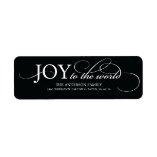 JOY TO THE WORLD HOLIDAY ADDRESS LABELS