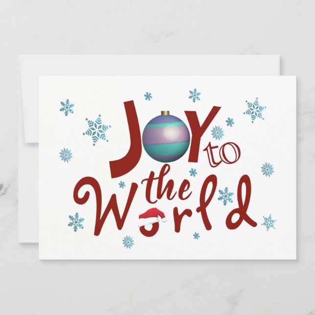 Joy To The World Holiday Card (Front)