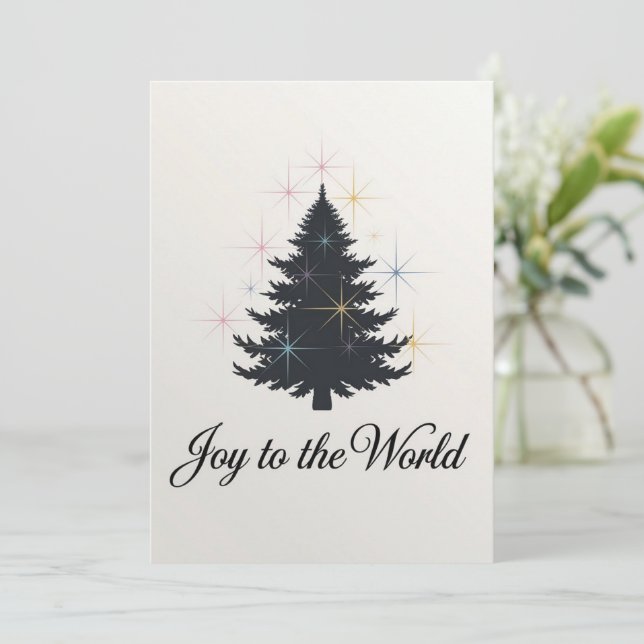 Joy to the World Holiday Card (Standing Front)