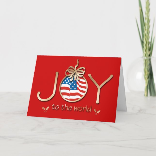 Joy to the World Holiday Card (Front)