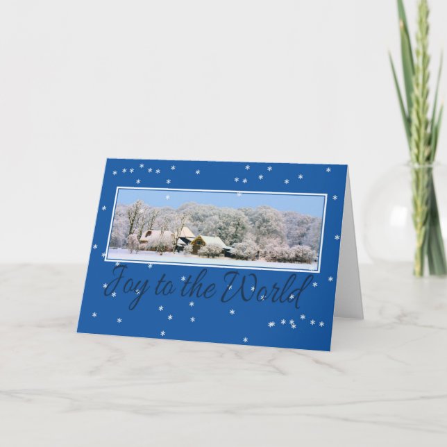 Joy to the world holiday card (Front)