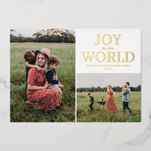 Joy to the World Holiday Photo Collage